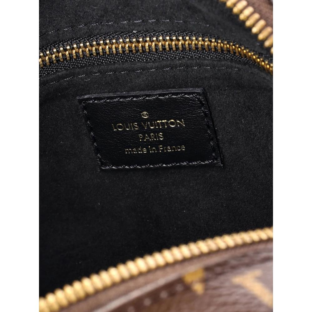 Petite Malle Souple Handbag Monogram Canvas with Leather shoulder bag 5