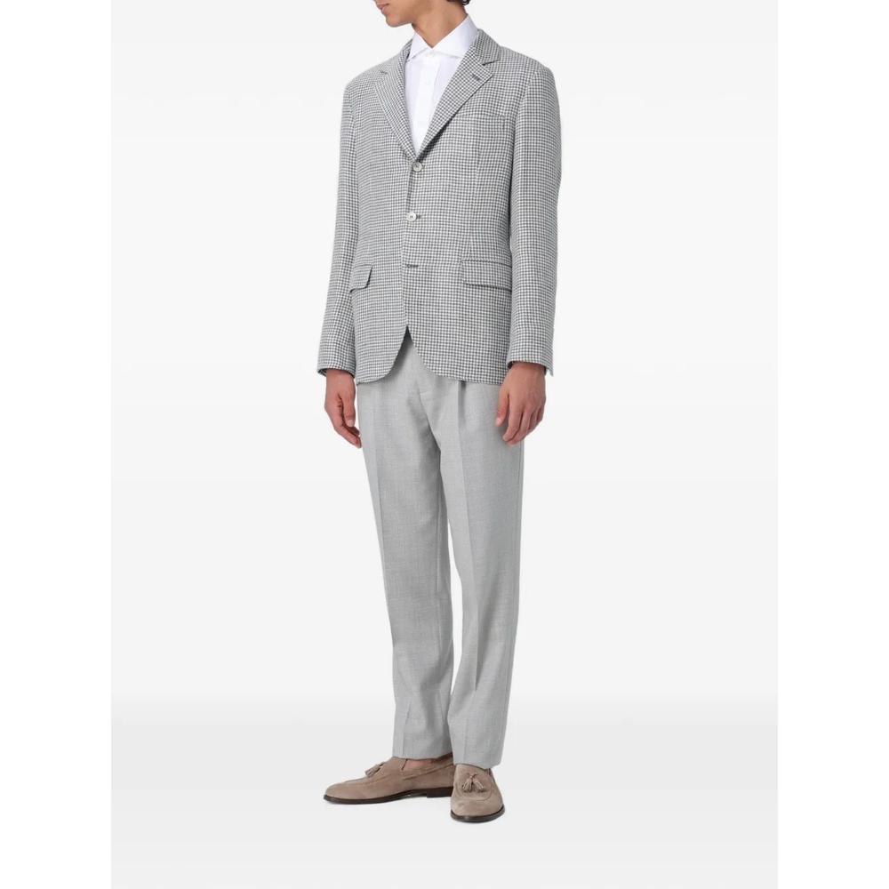 houndstooth-pattern tailored-fit blazer 2