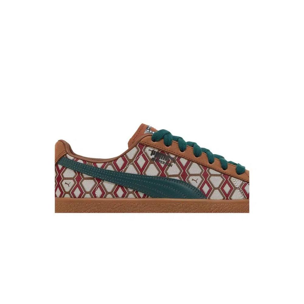 Кроссовки Puma Dapper Dan x Clyde Vintage 'Pre-Game Runway - Brown' 2