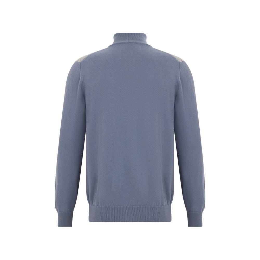 half-zip panelled sweater 2