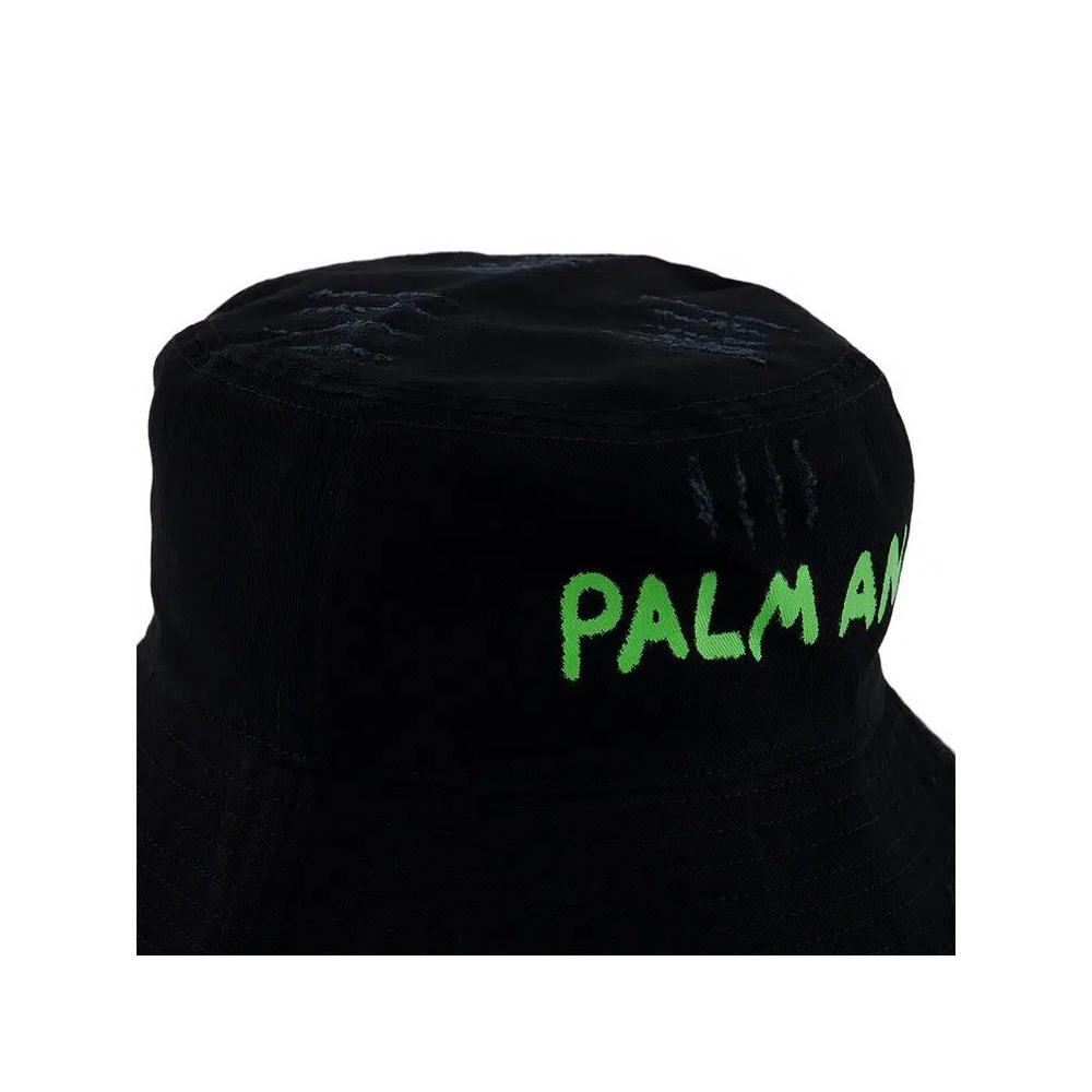 Панамы Palm Angels Панама с сезонным логотипом 'Черный/Зеленый флуо' 3