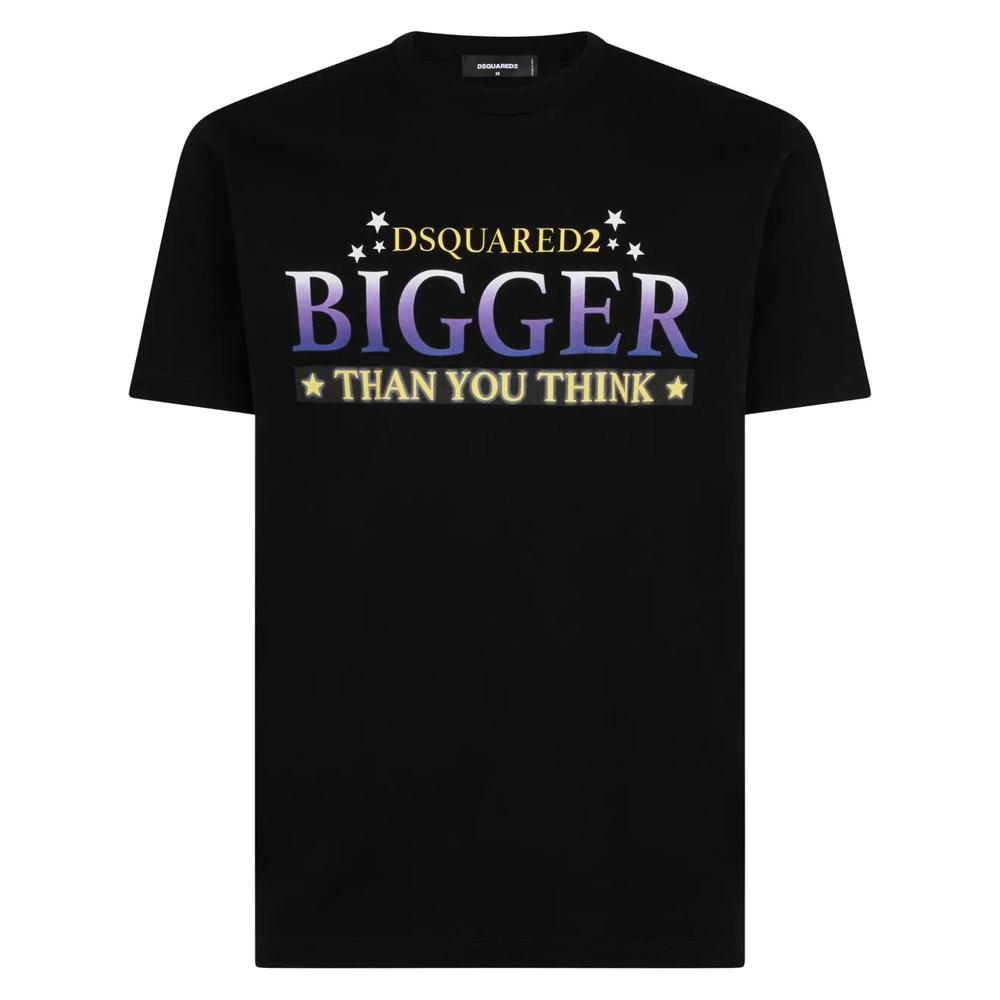 text-print cotton T-shirt 1