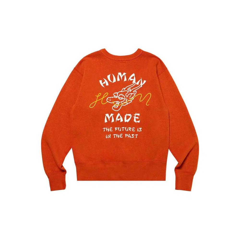 Свитера с круглым вырезом Human Made Dragon Sweatshirt #2 'Red' 2