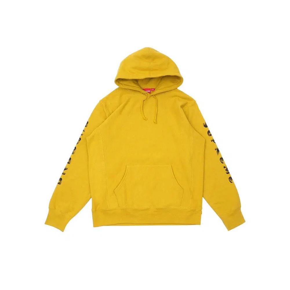 Худи Supreme Gradient Sleeve Hooded Sweatshirt «Горчичный» 1