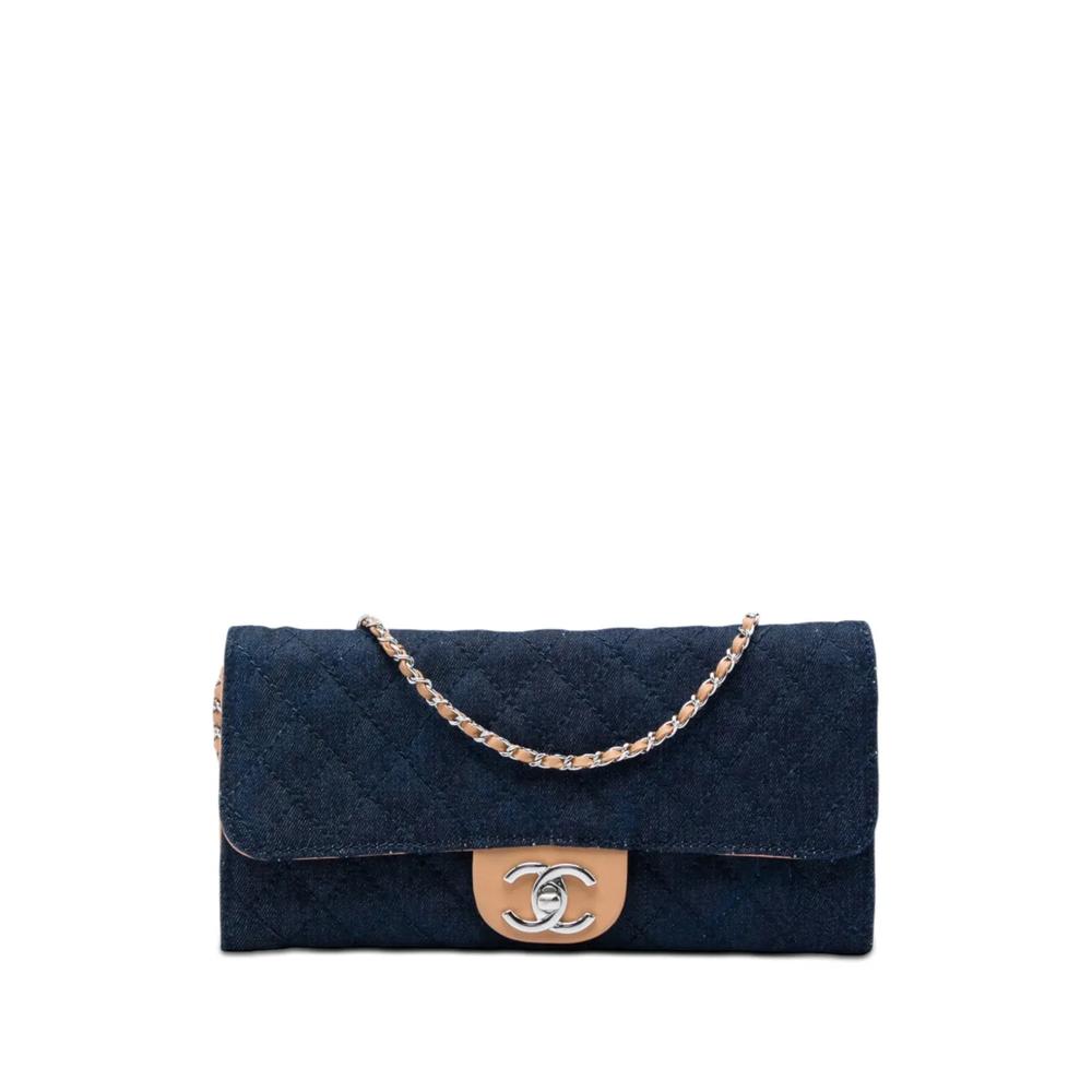Стеганая сумка на плечо CC Denim Turn Lock Wallet On Chain (2010-2011 годы) 1