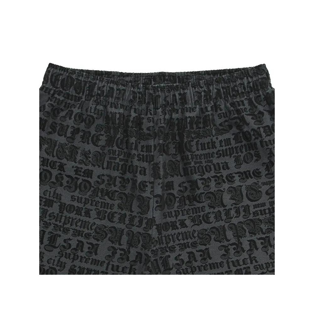 Шорты Supreme Cities Jacquard Short 'Черный' 3