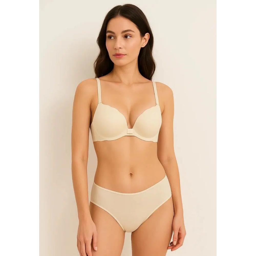Набор из 3 бюстгальтеров Miley Wireless Bra Bundle - коричневый, розовый, белый 4