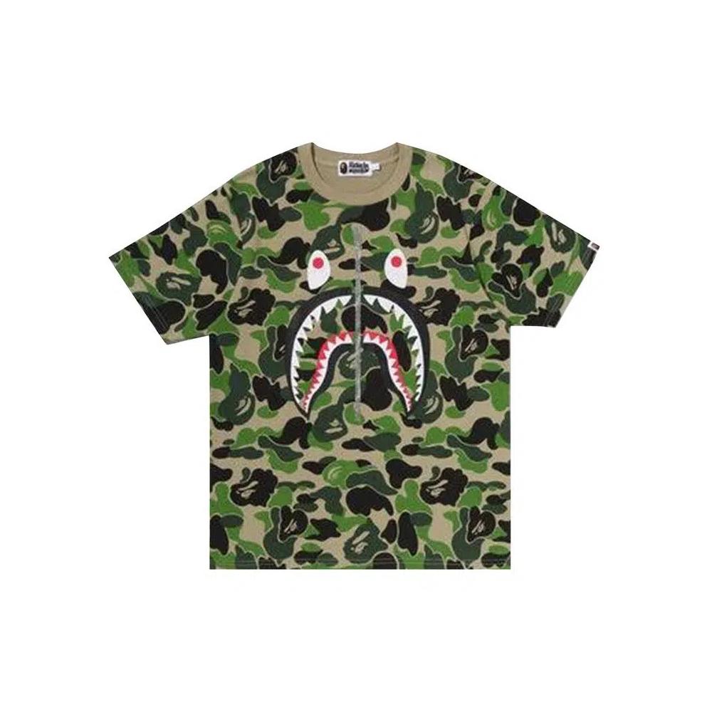 Футболки BAPE Abc Camo Shark Tee 'Green' 1