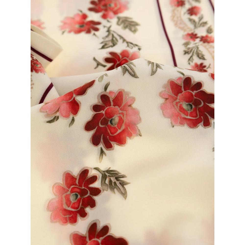 floral-print silk scarf 2