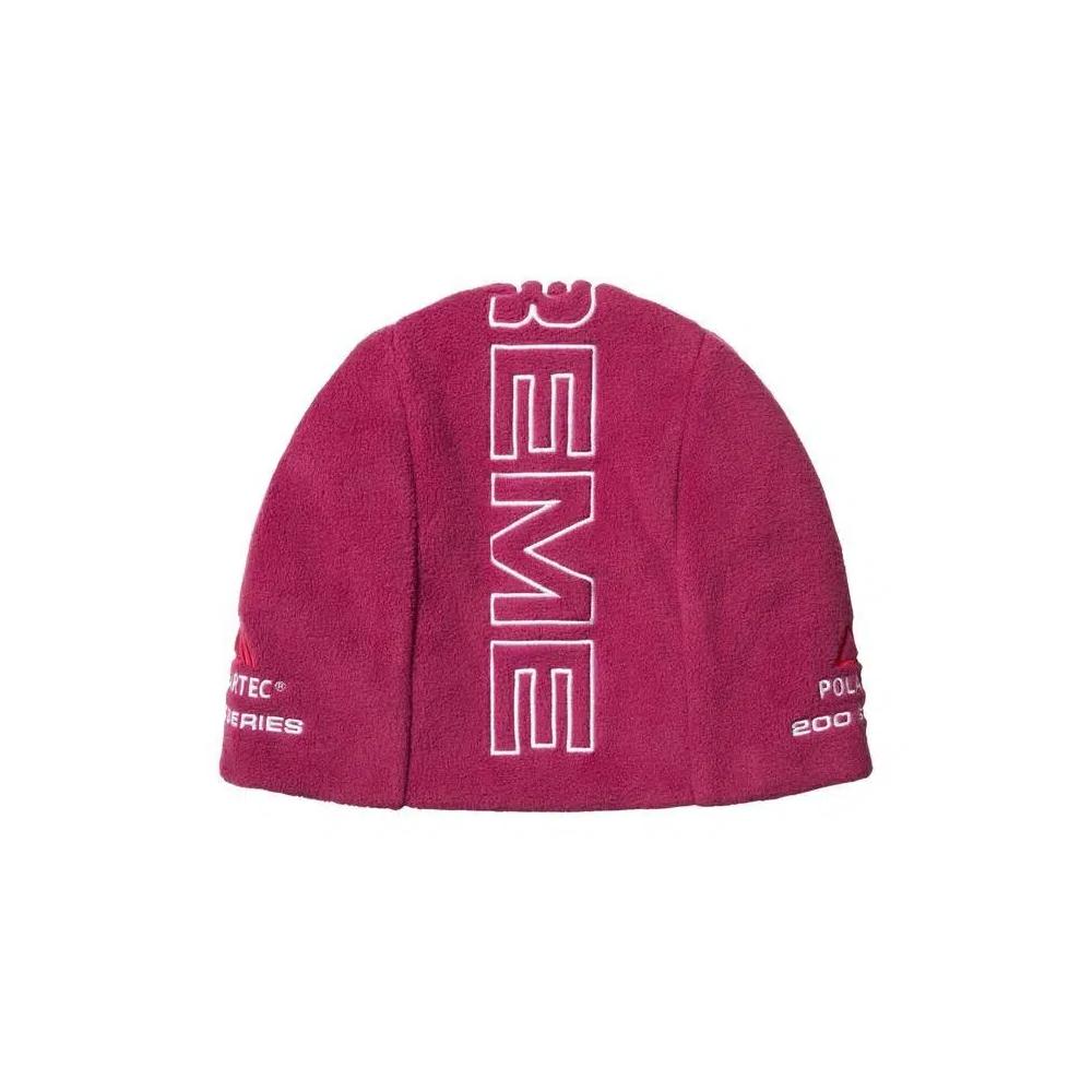 Шапки Supreme Polartec Beanie 'Raspberry' 3