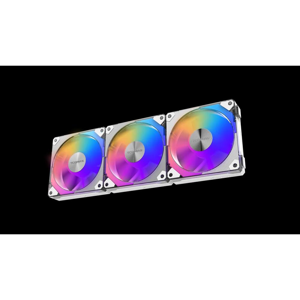 TCOMAS SJ-F700 3 in 1 ARGB комплект вентиляторов — белый 2