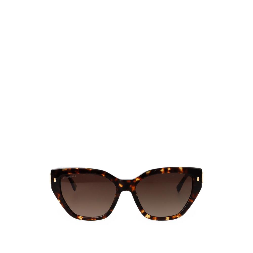 tortoiseshell-effect geometric-frame sunglasses 1