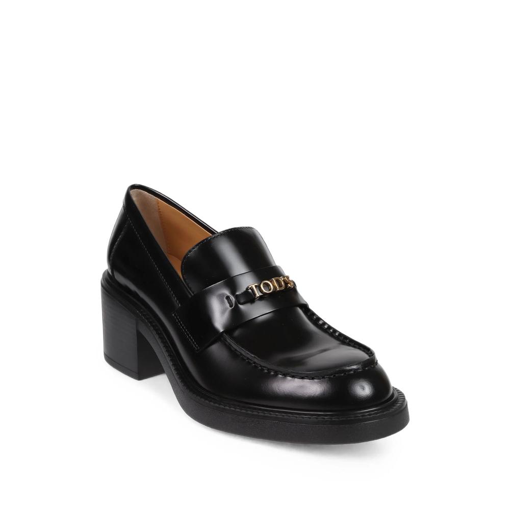 logo-plaque block-heel loafers 2