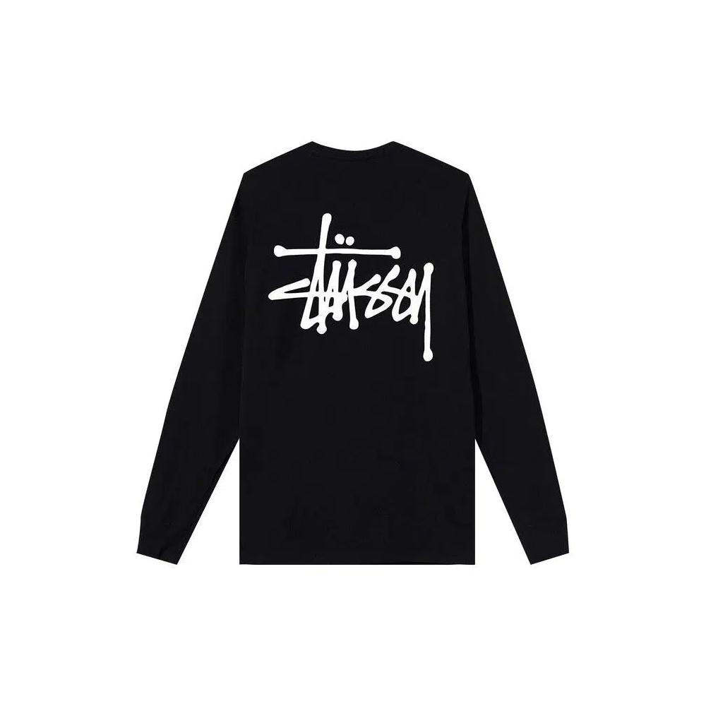 Футболки Stussy Basic Long-Sleeve Tee 'Black' 2