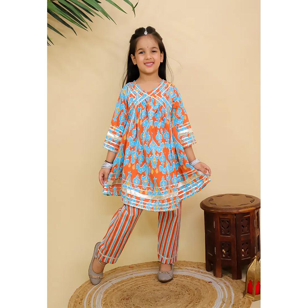 Детский набор Anarkali Kurta от The Mom Store Rustic Roots - мультиколор 1