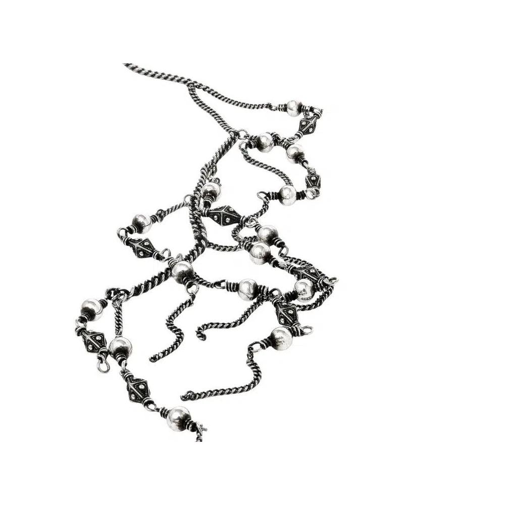 Ожерелья Ann Demeulemeester Elmi Бисерное ожерелье 'Античное серебро' 3