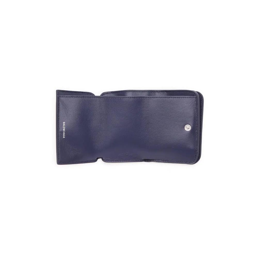 Cash Mini Tri-Fold Wallet в синем цвете 2