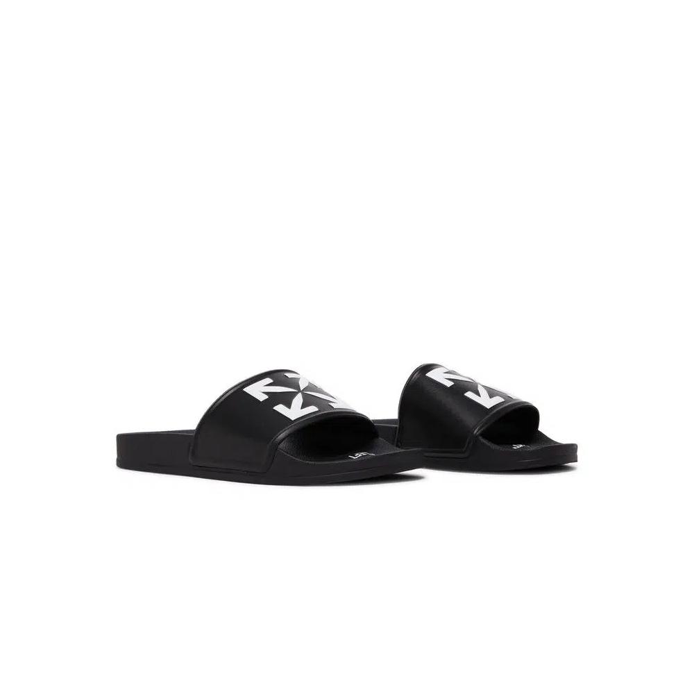 Слайды Off-White Logo Print Slide 'Black White' 8