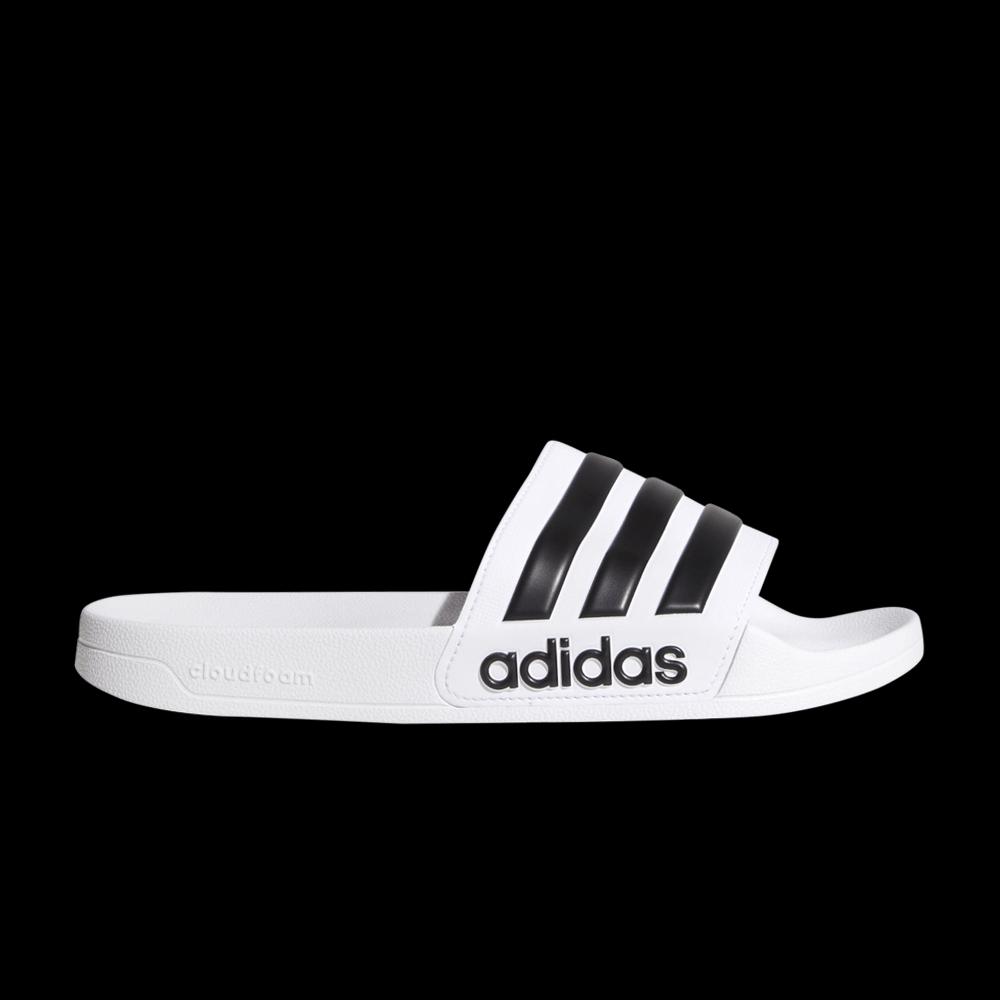 Слайды Adidas Adilette Shower Slide 'White Black' 1