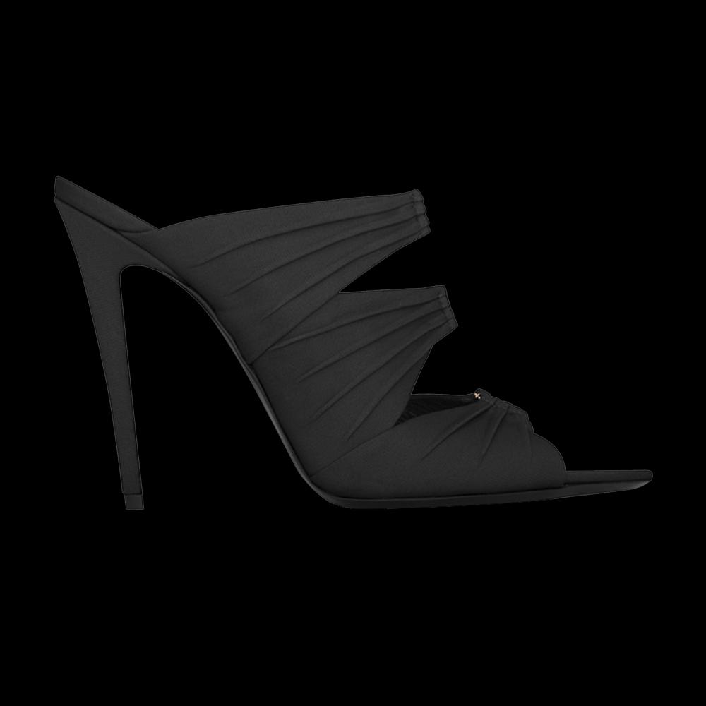 Кроссовки Saint Laurent Wmns Emilie Mule Sandal 'Black' 1