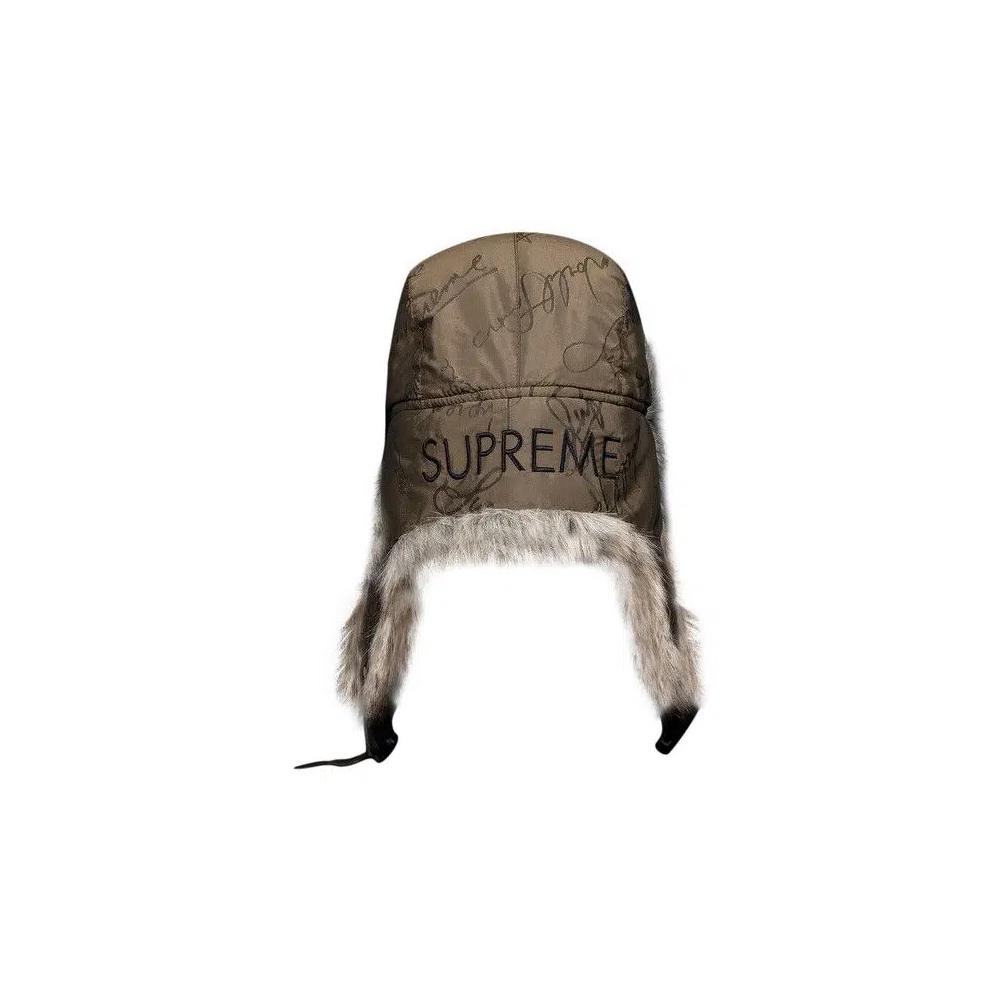 Головные уборы Supreme Script Logos Trooper «Tan» 3