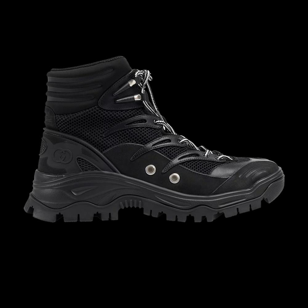 Ботинки Gucci Lace Up Boot «Black» 1