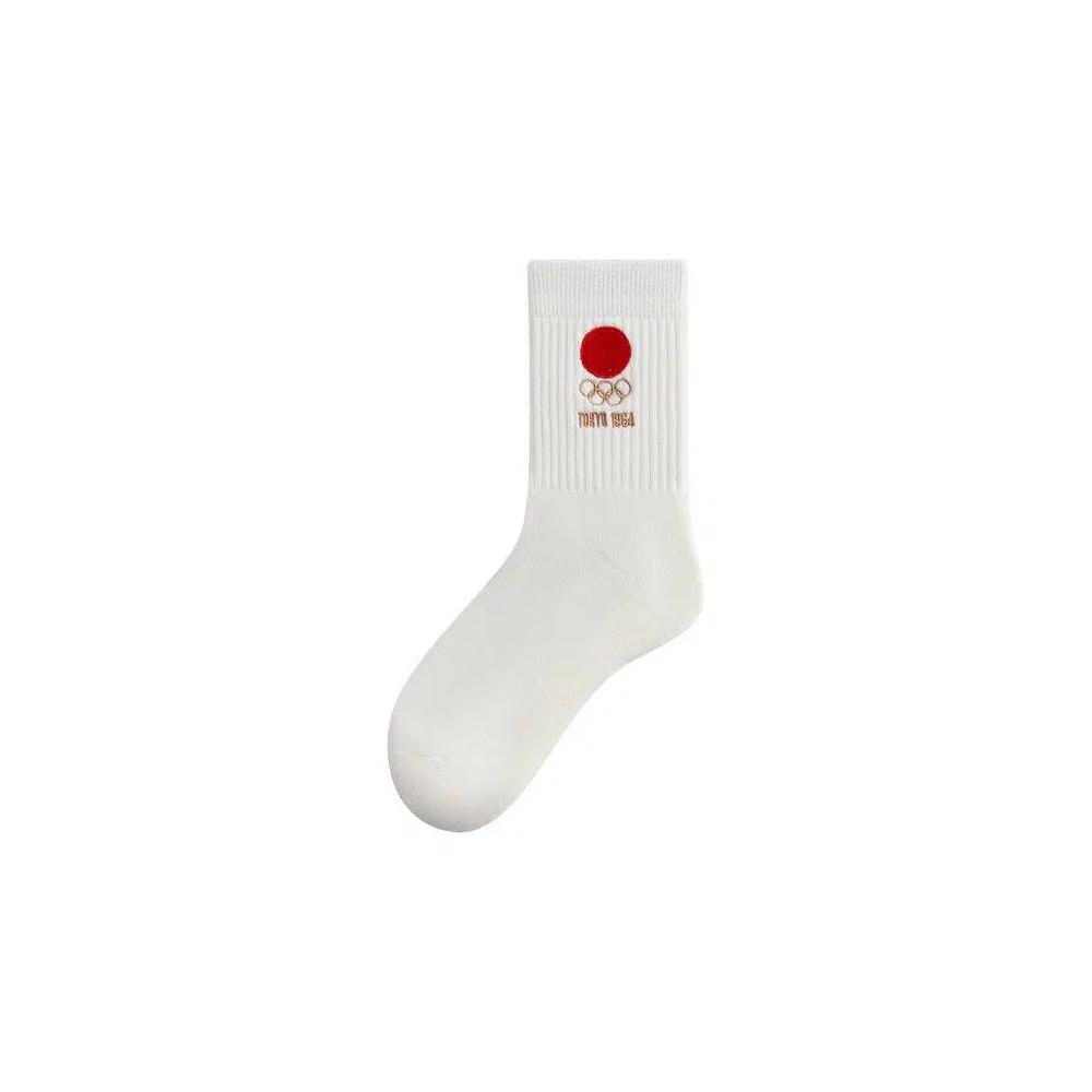 Носки и колготки Kith For Olympics Heritage Tokyo Mid Crew Sock 'Шелк' 1