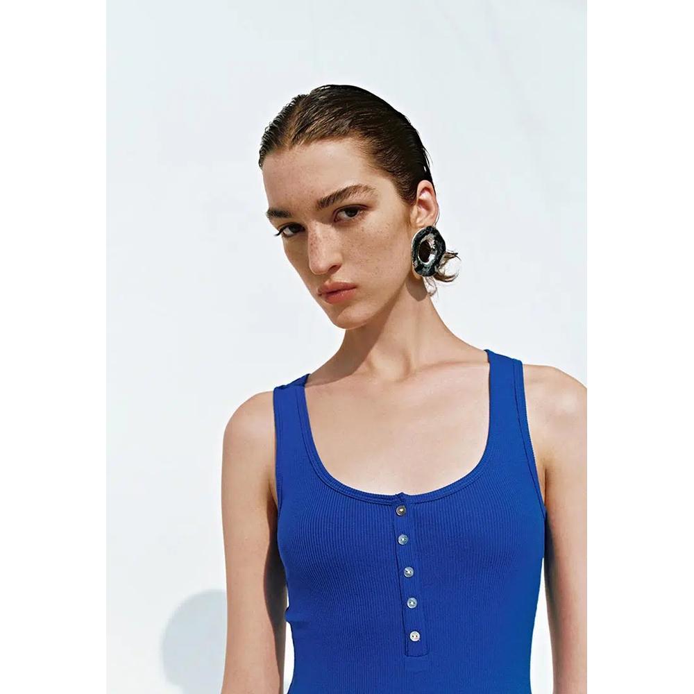 Топ-безрукавка Button Half Placket 3