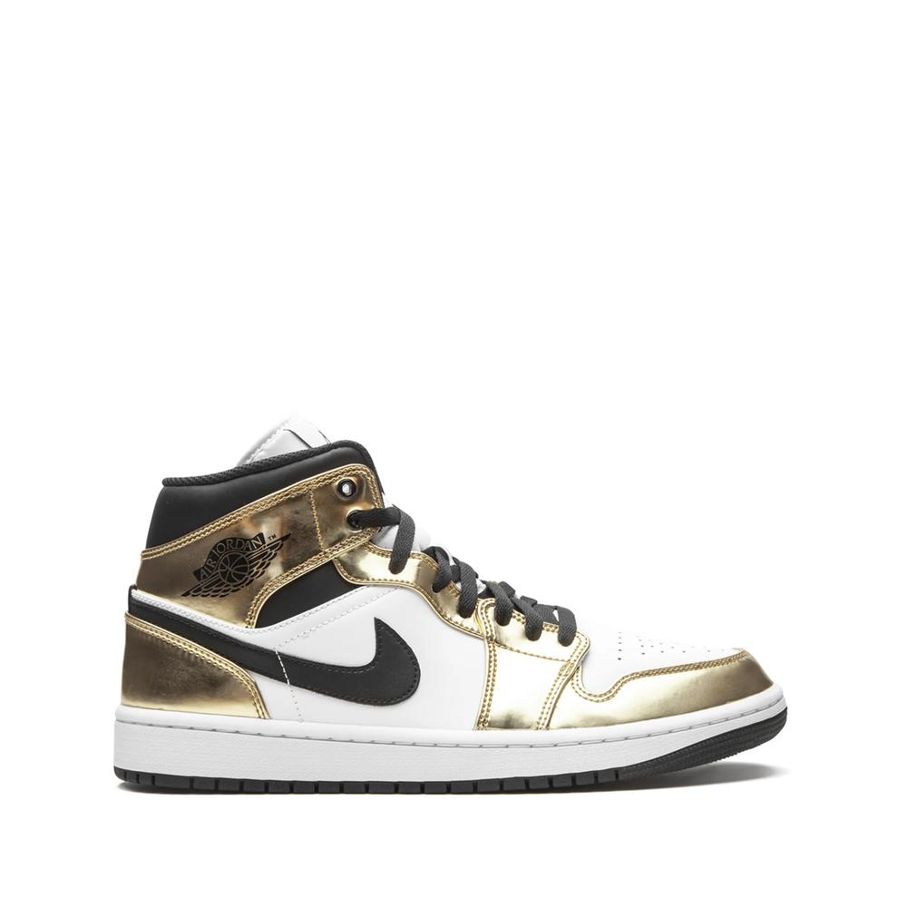 Кроссовки Air Jordan 1 Mid SE Metallic Gold 1