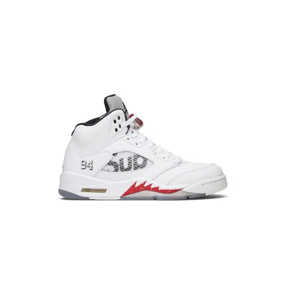 Кроссовки Supreme x Air Jordan 5 Retro 'White' 1
