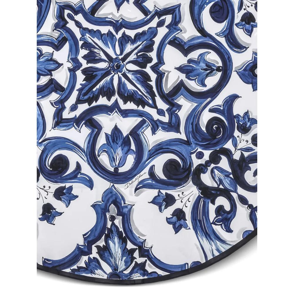 Льняная скатерть с принтом Majolica 2
