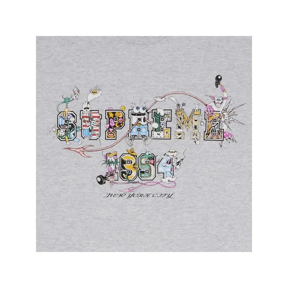 Футболки Supreme Varsity Tee 'Пепельно-серый' 2