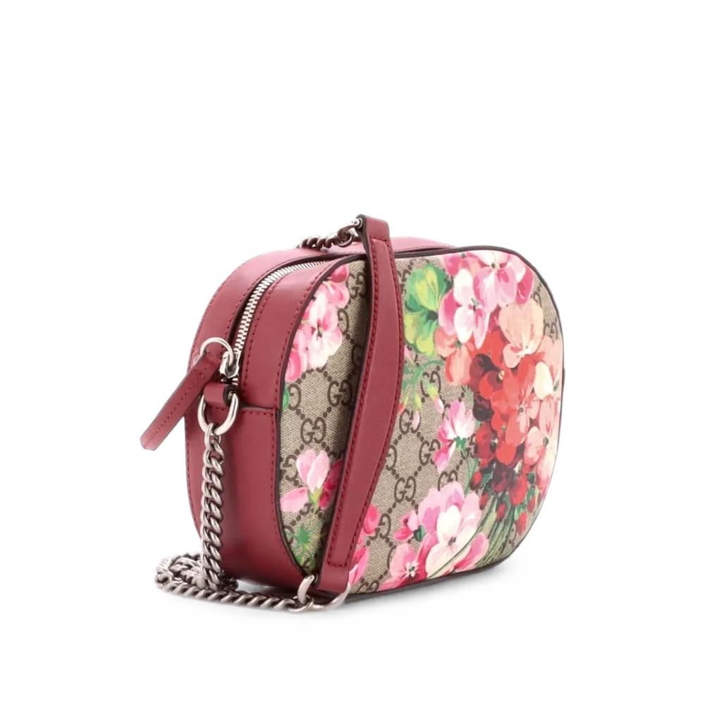 Мини-сумка через плечо Chain Wallet Blooms Print GG Coated Canvas 2