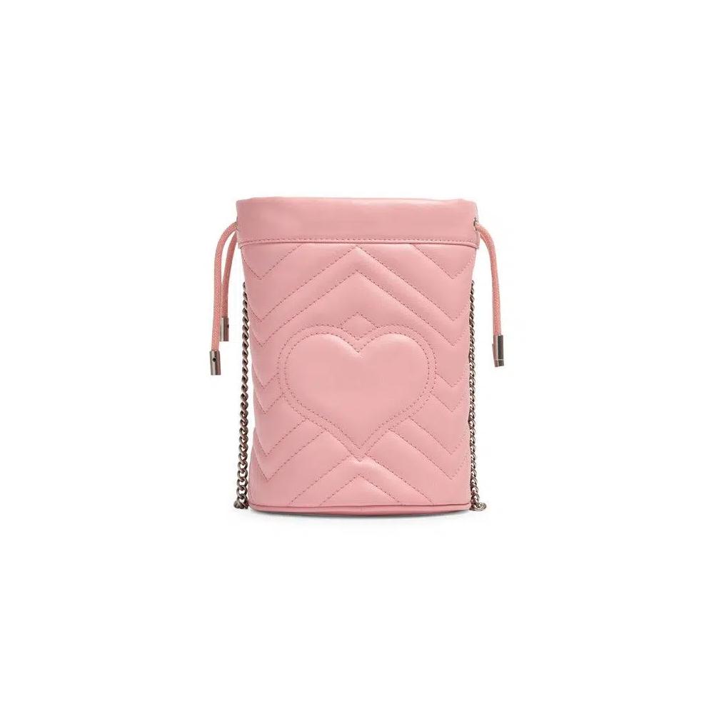 Сумки-ведра Gucci GG Marmont Mini Bucket Bag 'Дикая роза' 2