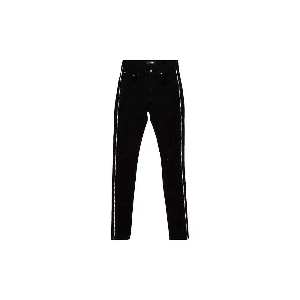 Джинсы Amiri Crystal Track Jeans «Black» 1