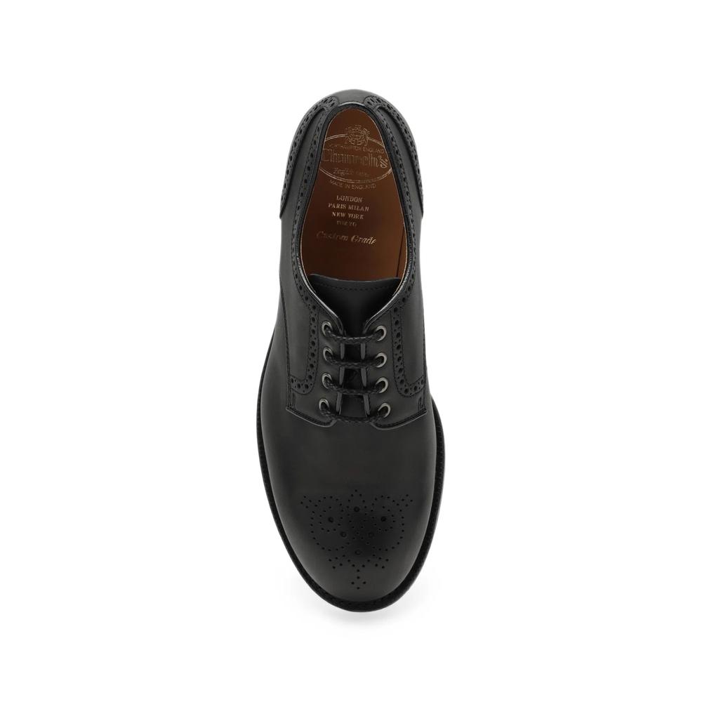 brogue-detail calf leather Derby shoes 2