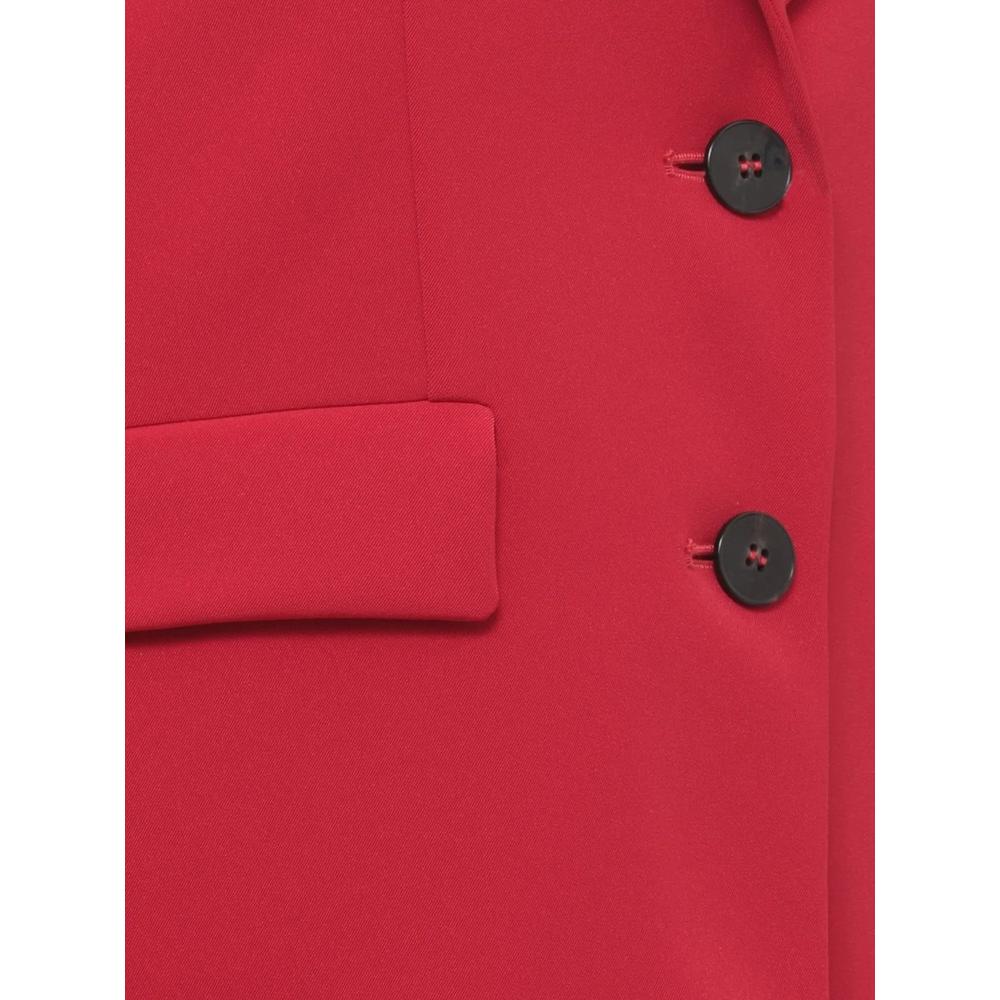 notched-lapel button-up blazer 2