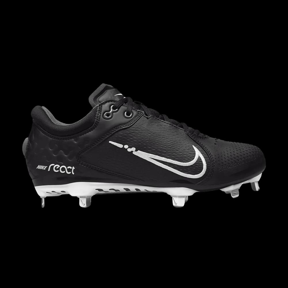 Бутсы Nike Wmns Hyperdiamond 4 Elite 'Black Dark Grey' 1