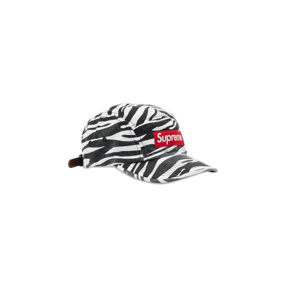 Кепки Supreme Washed Chino Twill Camp Cap 'Zebra' 2