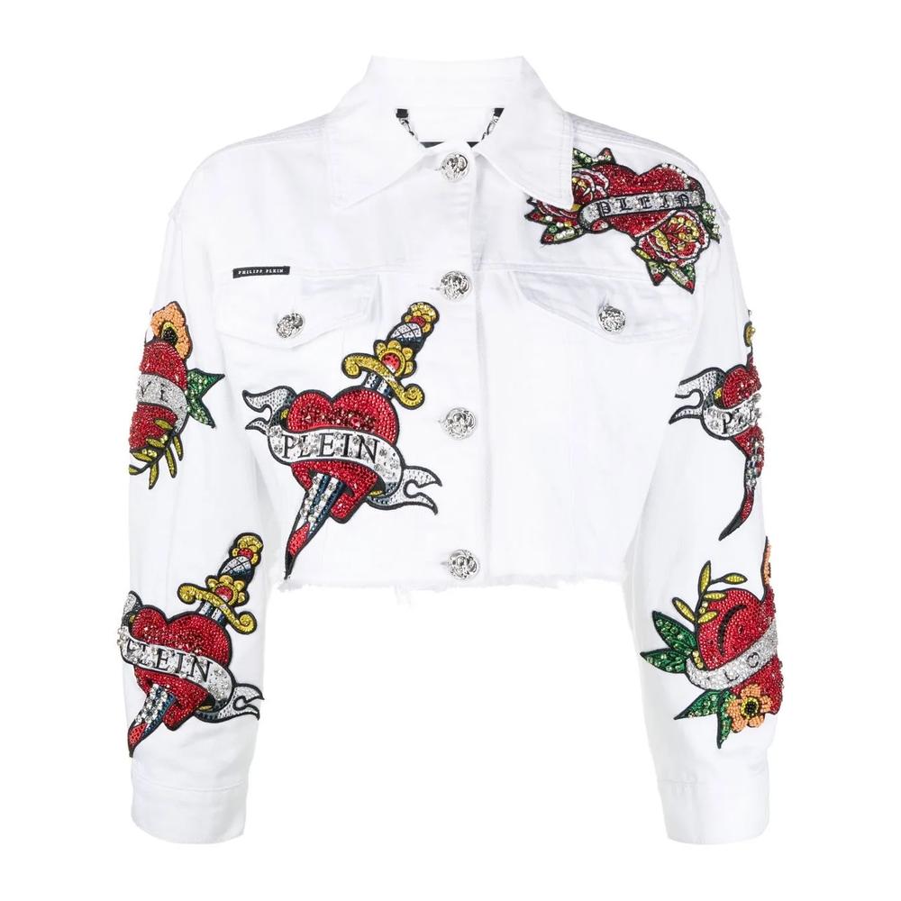cropped Love denim jacket 1
