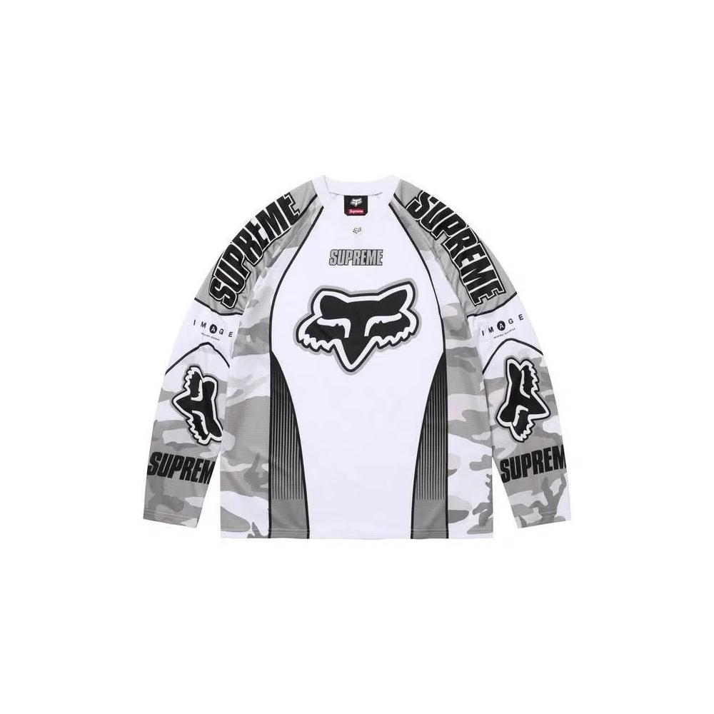 Рубашки и топы Supreme x Fox Racing DMX Jersey 'Snow Camo' 1