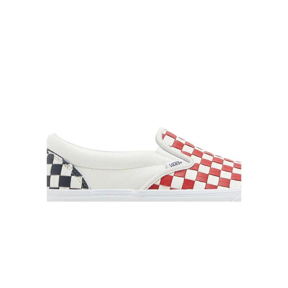Слипоны Vans Classic Slip-On VLT LX 'Leather Woven - Red' 2