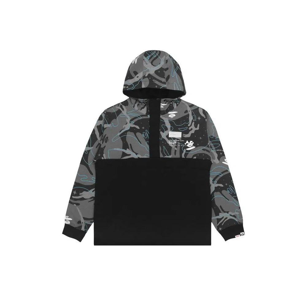 Худи AAPE Logo Camo Hoodie 'Черный' 1