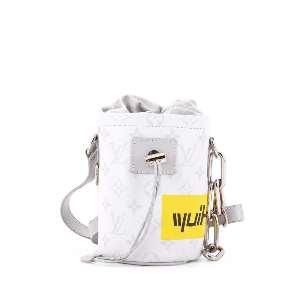 Сумка-ведро Chalk Nano Bag Limited Edition Logo Story Monogram Canvas 2