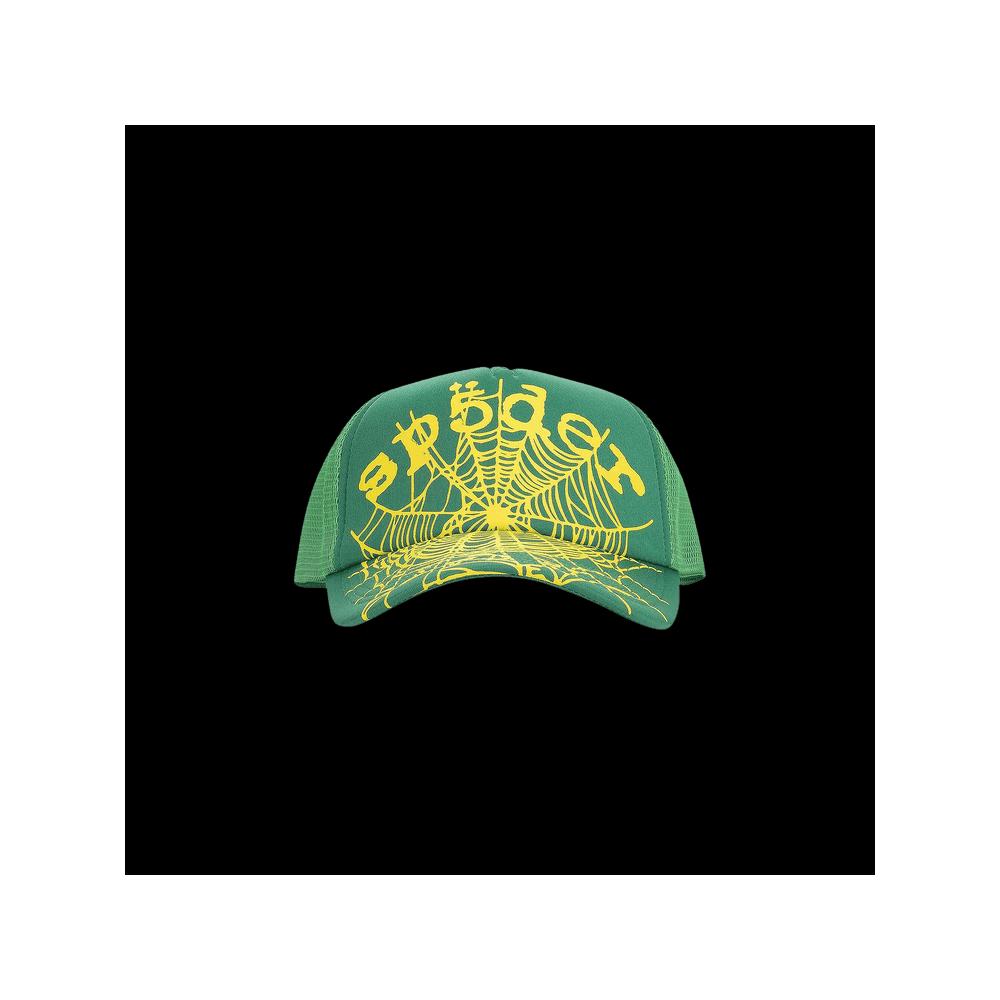 Шапки Sp5der OG Web V2 Кепка-дальнобойщик 'Slime Green' 1