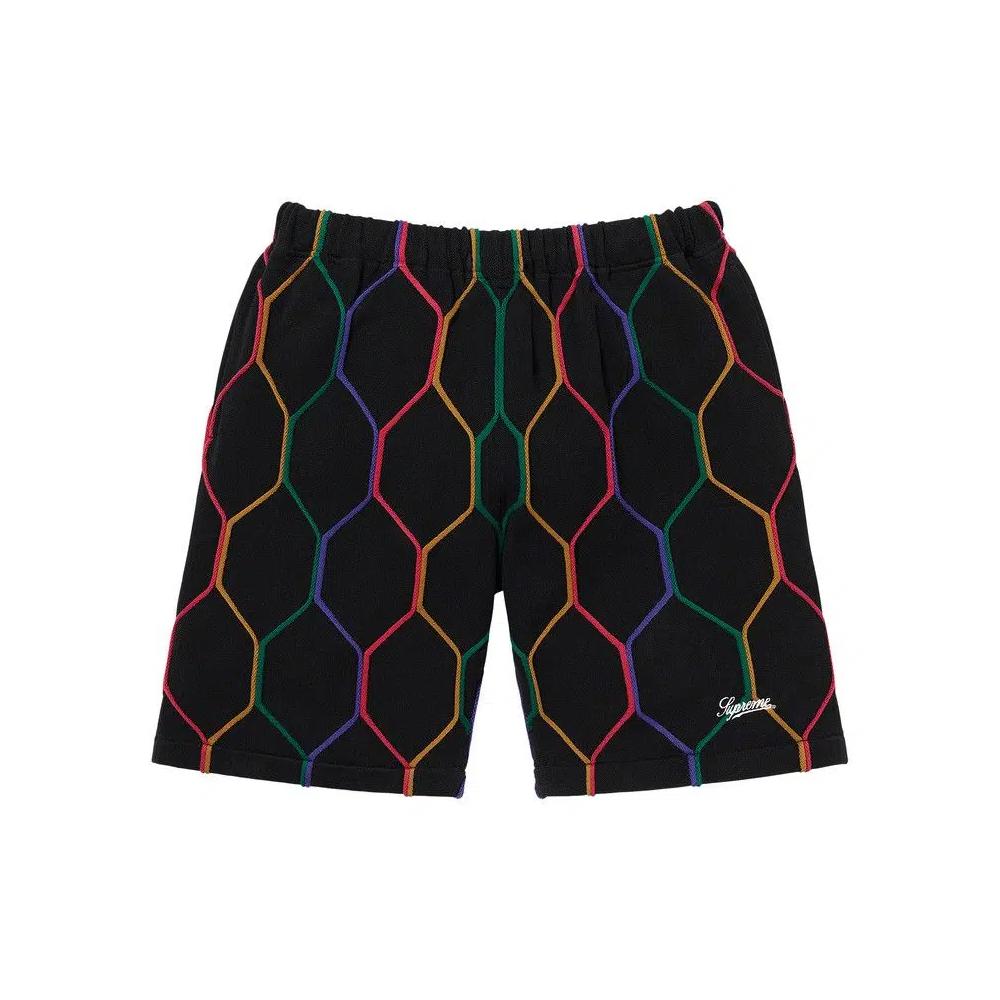 Шорты Supreme Hex Knit Short 'Черный' 1