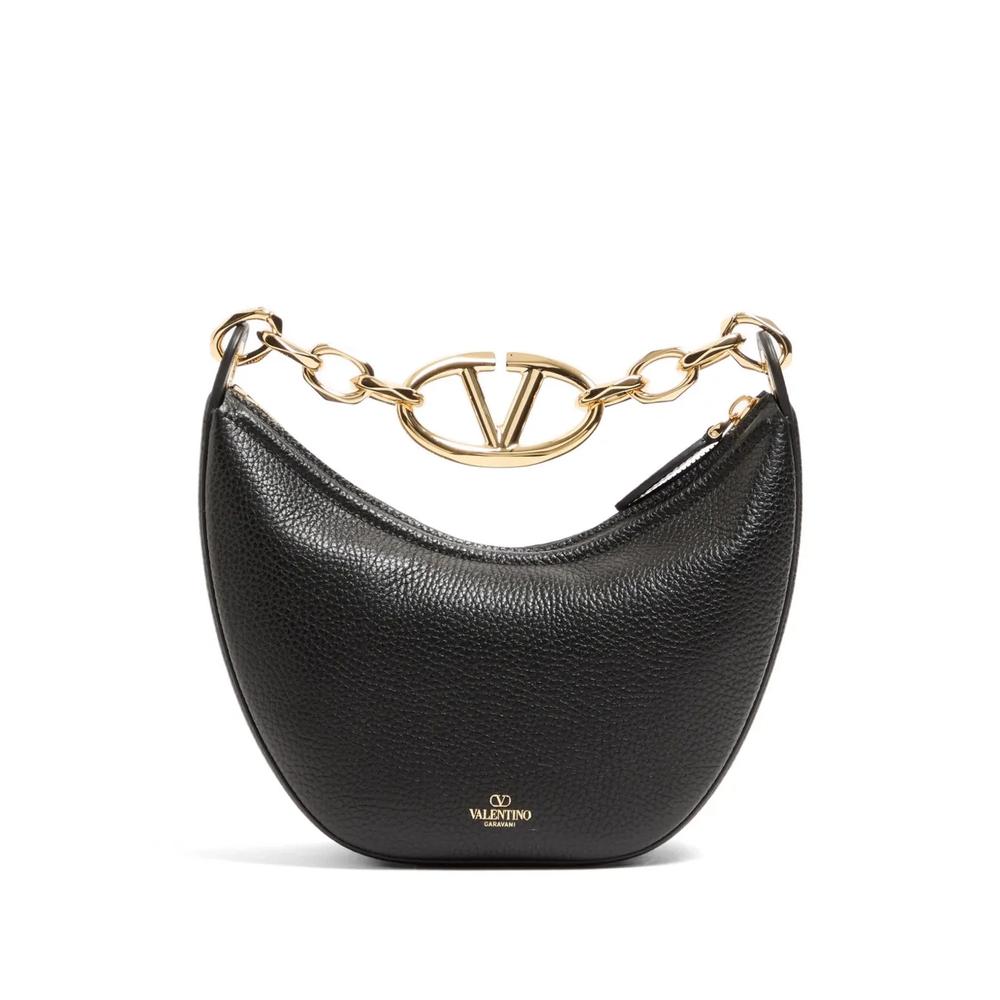 mini VLogo Moon bag in grainy calfskin with chain 2