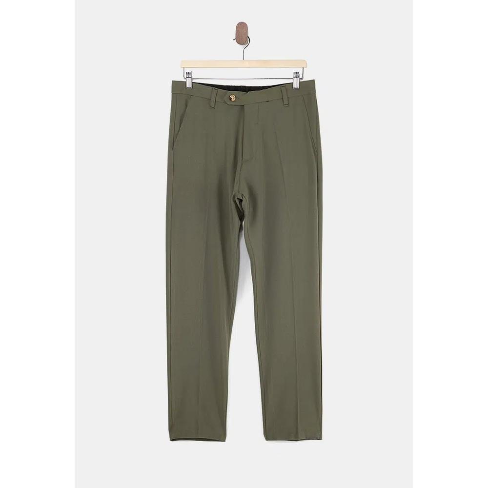 Хаки эластичные стрейч-ткани брюки slim fit до щиколотки мужские Tmnss26Pl00019 2