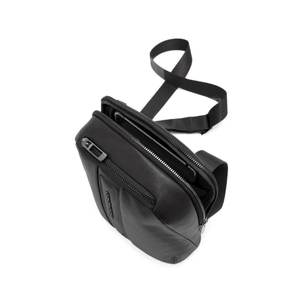 logo-plaque leather iPad® mini messenger bag 4