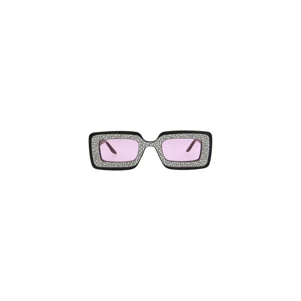 Gucci Rectangular Frame Sunglasses 'Черный/Розовый' 1